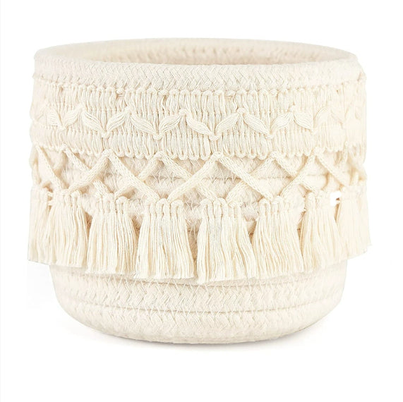 Jute Storage Basket Cosmetics Home