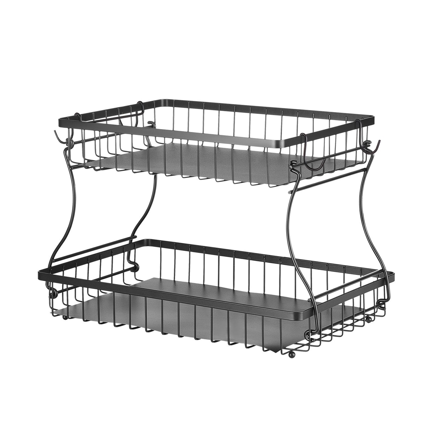 2-Tier Fruit Basket Bowl with Banana Hanger