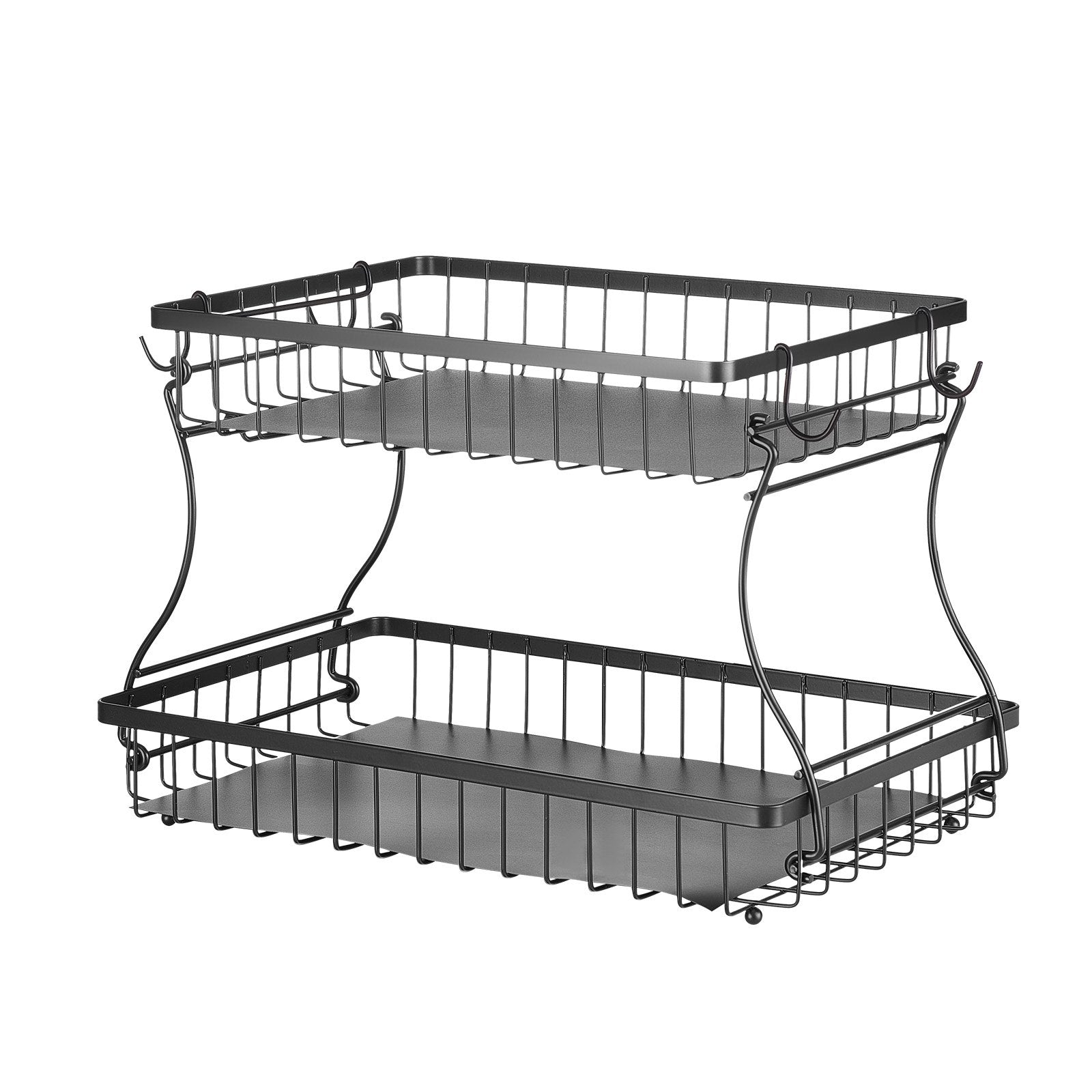 2-Tier Fruit Basket Bowl with Banana Hanger