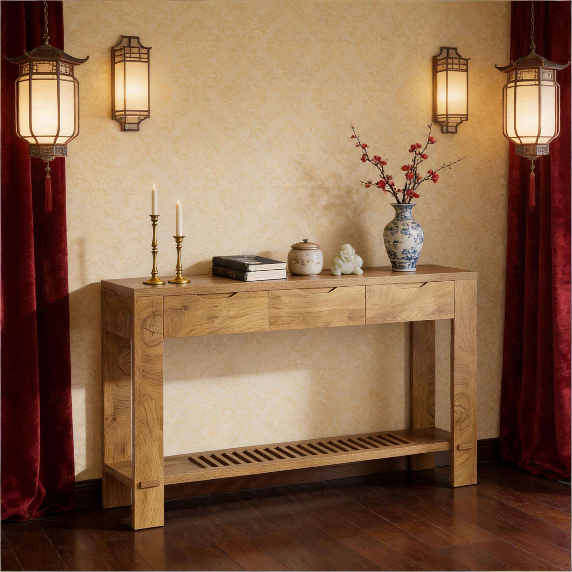 Authentic Console Table,Entryway Table,Display Organizer