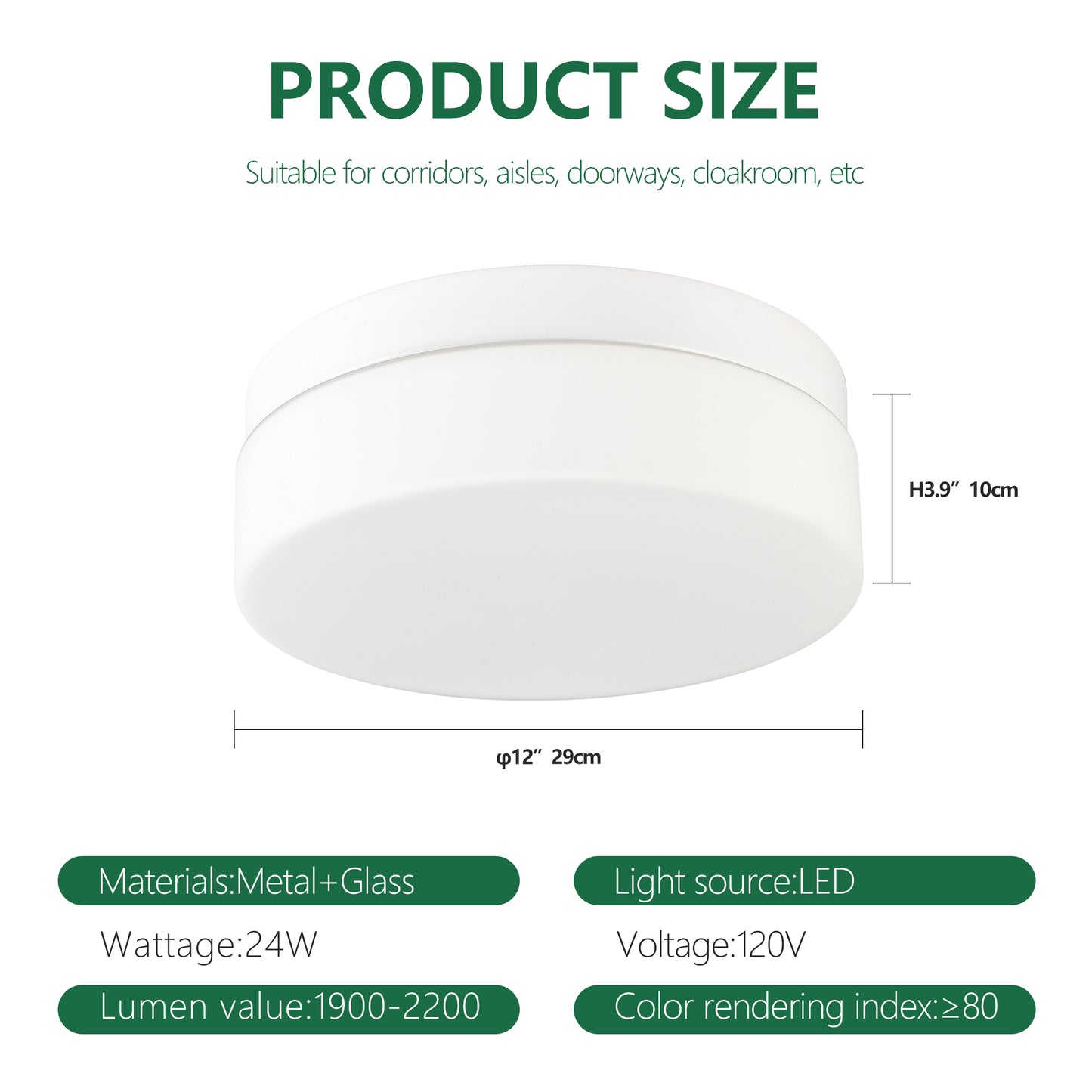 1 PACK LED Flush Mount Ceiling Light Fixture Ceiling Lamp  