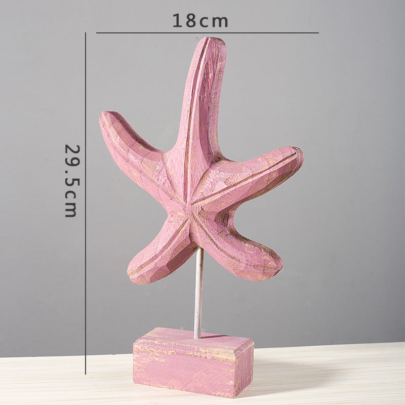 Home decor starfish seahorse conch living room   