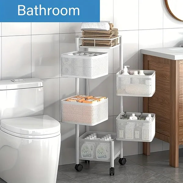 Rotating Kitchen Storage Shelf 5 Tier