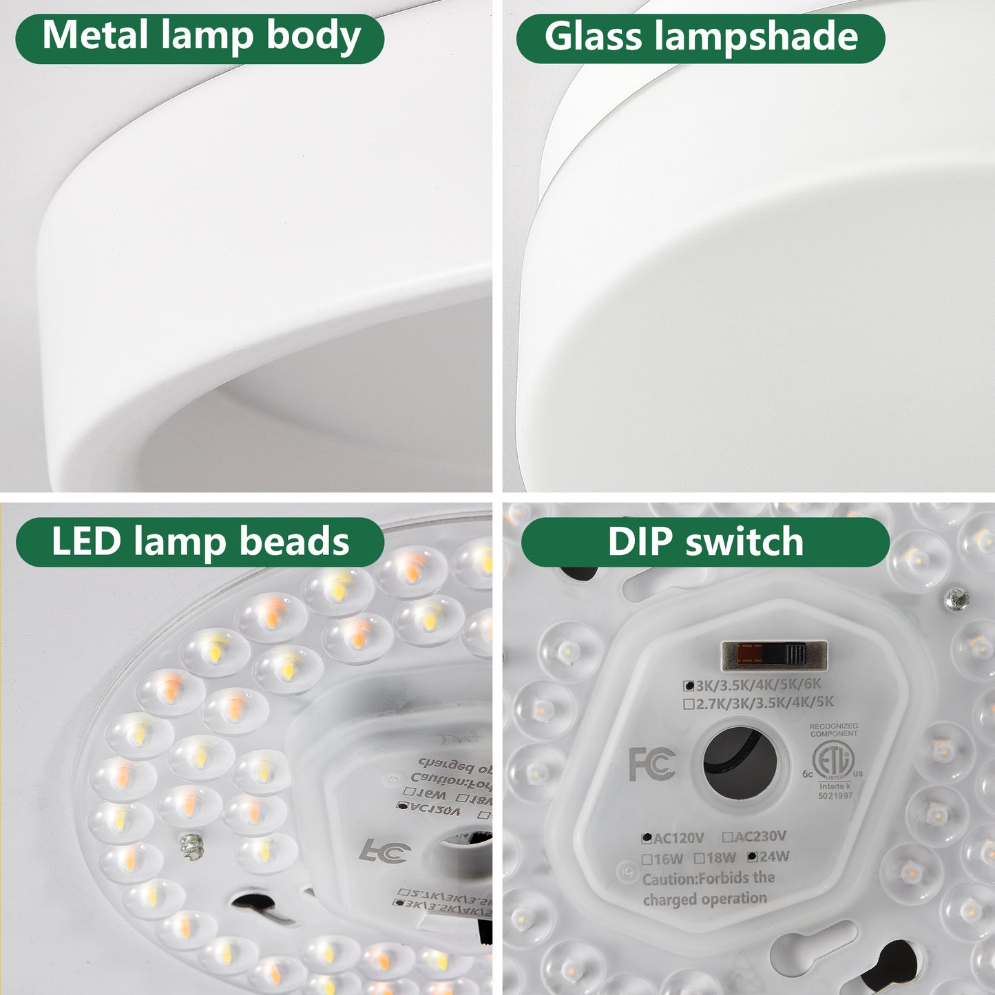1 PACK LED Flush Mount Ceiling Light Fixture Ceiling Lamp  