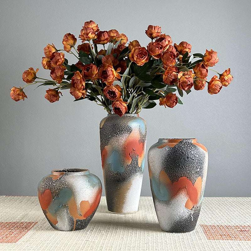 Living Room Flower Arrangement Home Decor Ceramic 