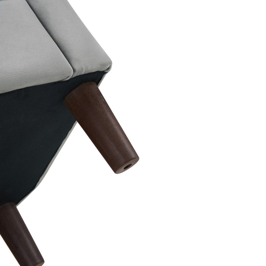 Velvet Accent Chair With Ottoman Modern Barrel Chair Armchair