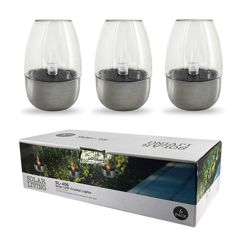 Solar Light Outdoor Patio LED Stainless Steel 