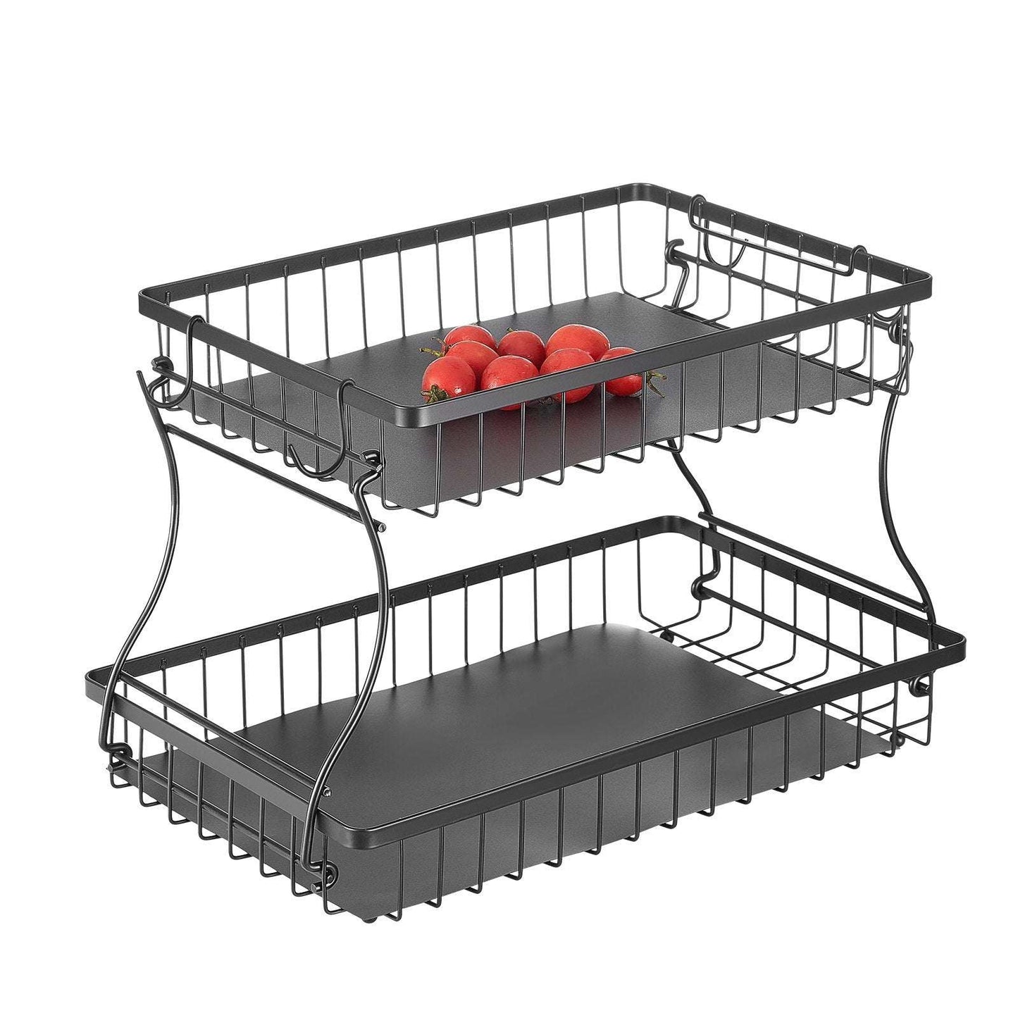 2-Tier Fruit Basket Bowl with Banana Hanger