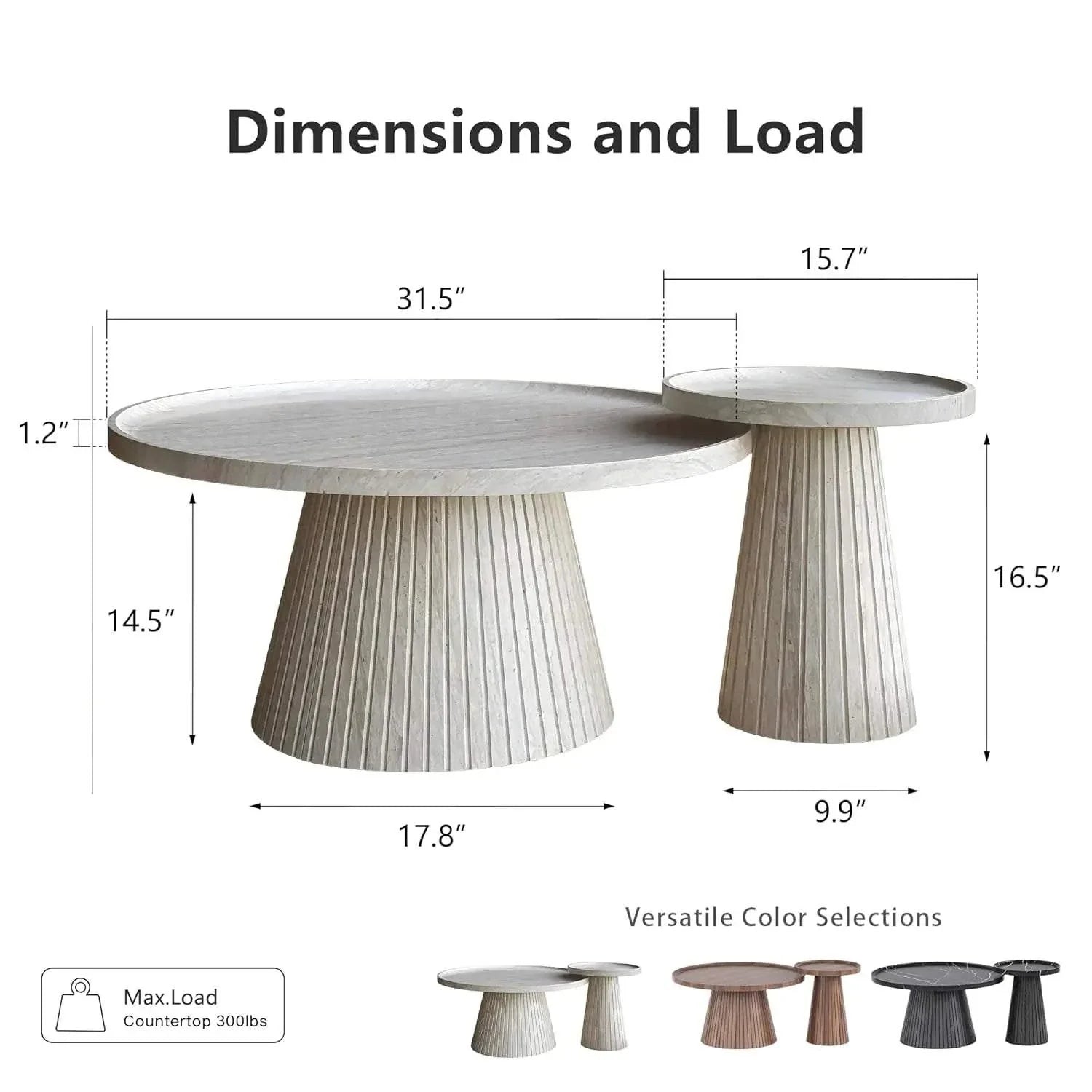Nesting Coffee Table Set of 2