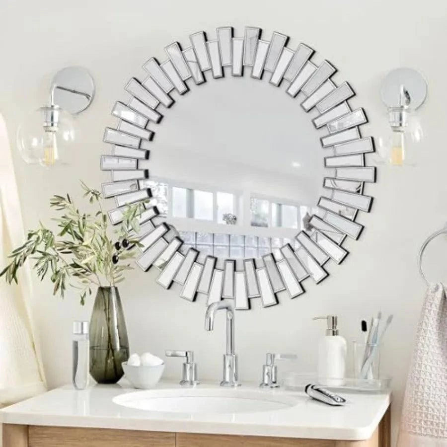 40'' Large Round Mirror Modern