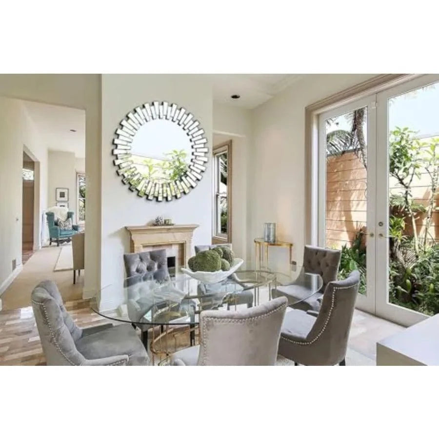 40'' Large Round Mirror Modern