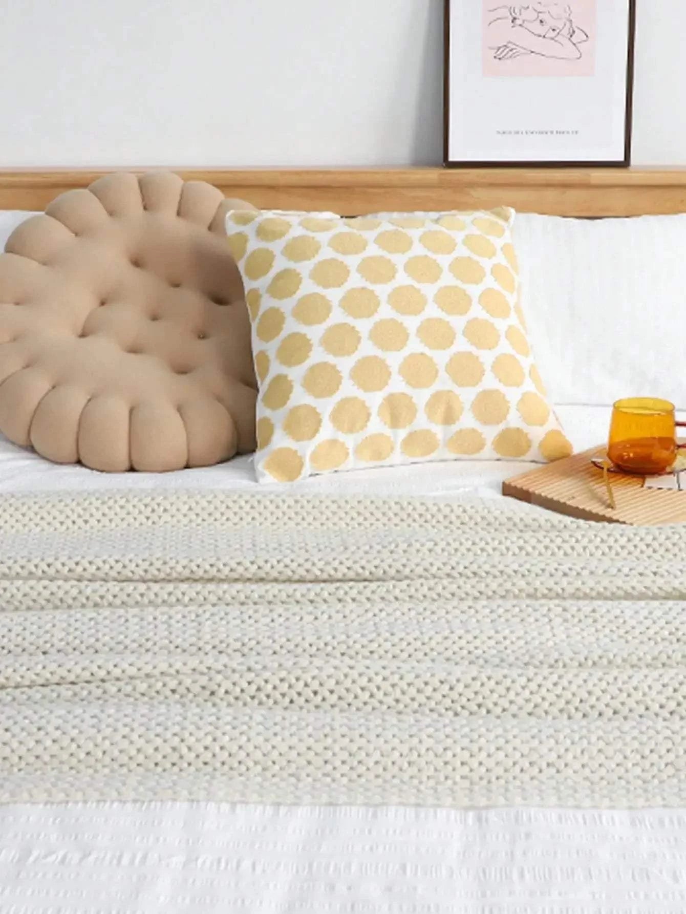 Textured Knit Throw Blanket