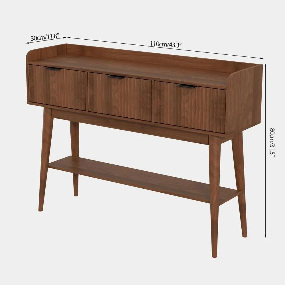 Narrow Console Table with Storage