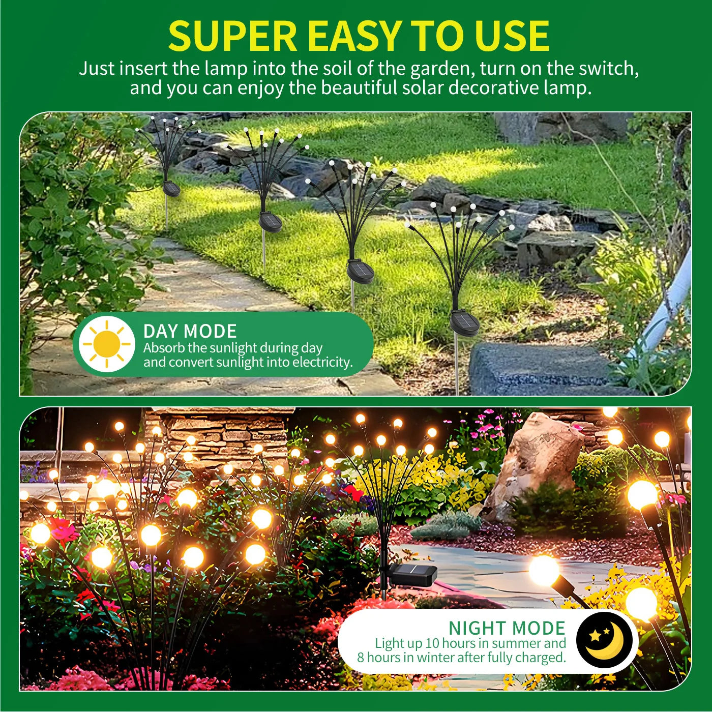 Solar Firefly Lights LED Solar Outdoor  Lights