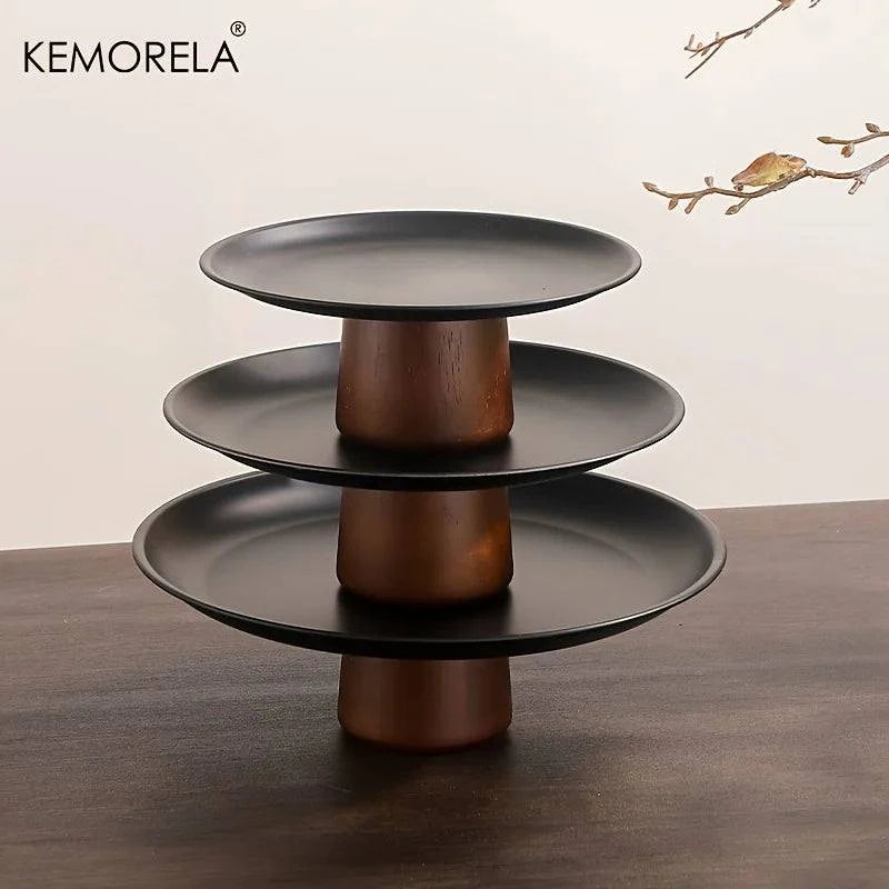 Acacia Wood Cake Footed Stand