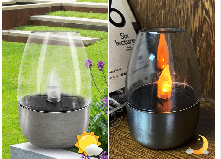 Solar Light Outdoor Patio LED Stainless Steel 