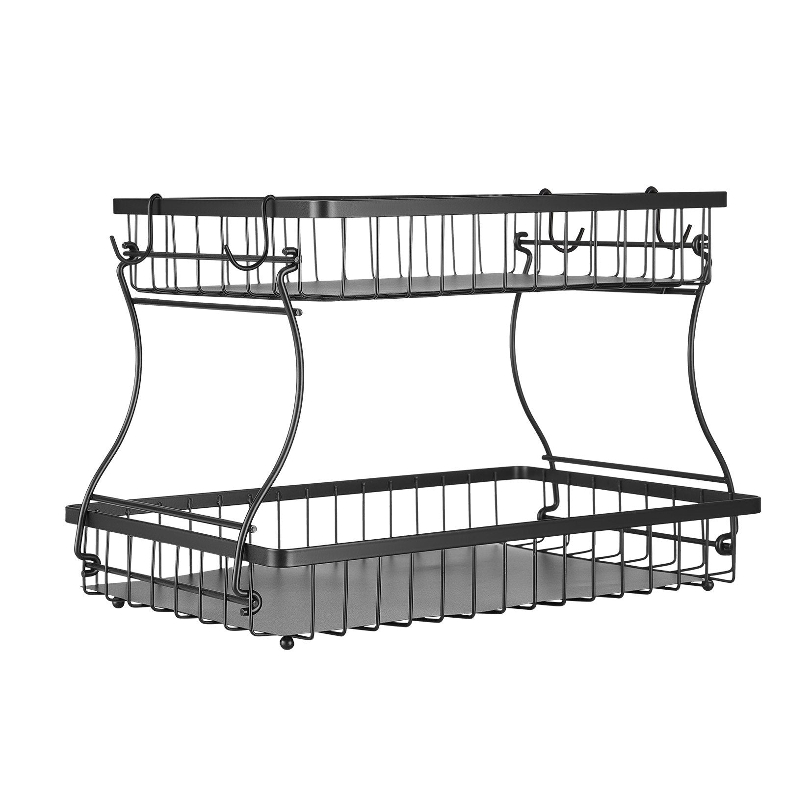 2-Tier Fruit Basket Bowl with Banana Hanger