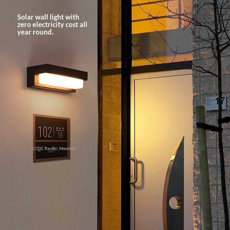 Outdoor Patio Waterproof Solar Wall Light
