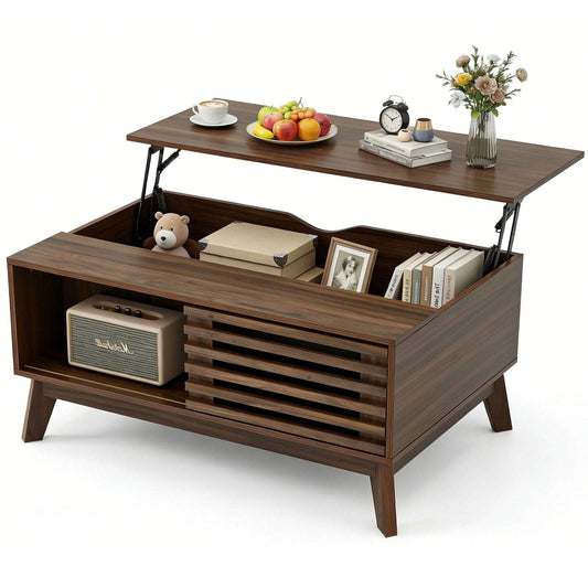 Lift Top Coffee Table With Storage, Mid Century Modern Coffee Table