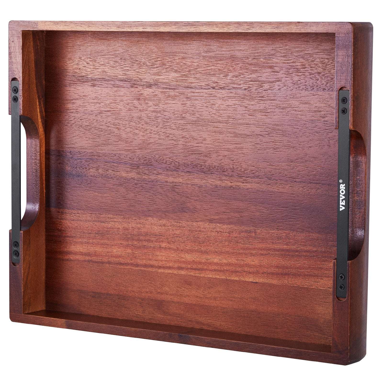 Serving Tray Acacia Food Serving Table Laptop Desk With Handles   