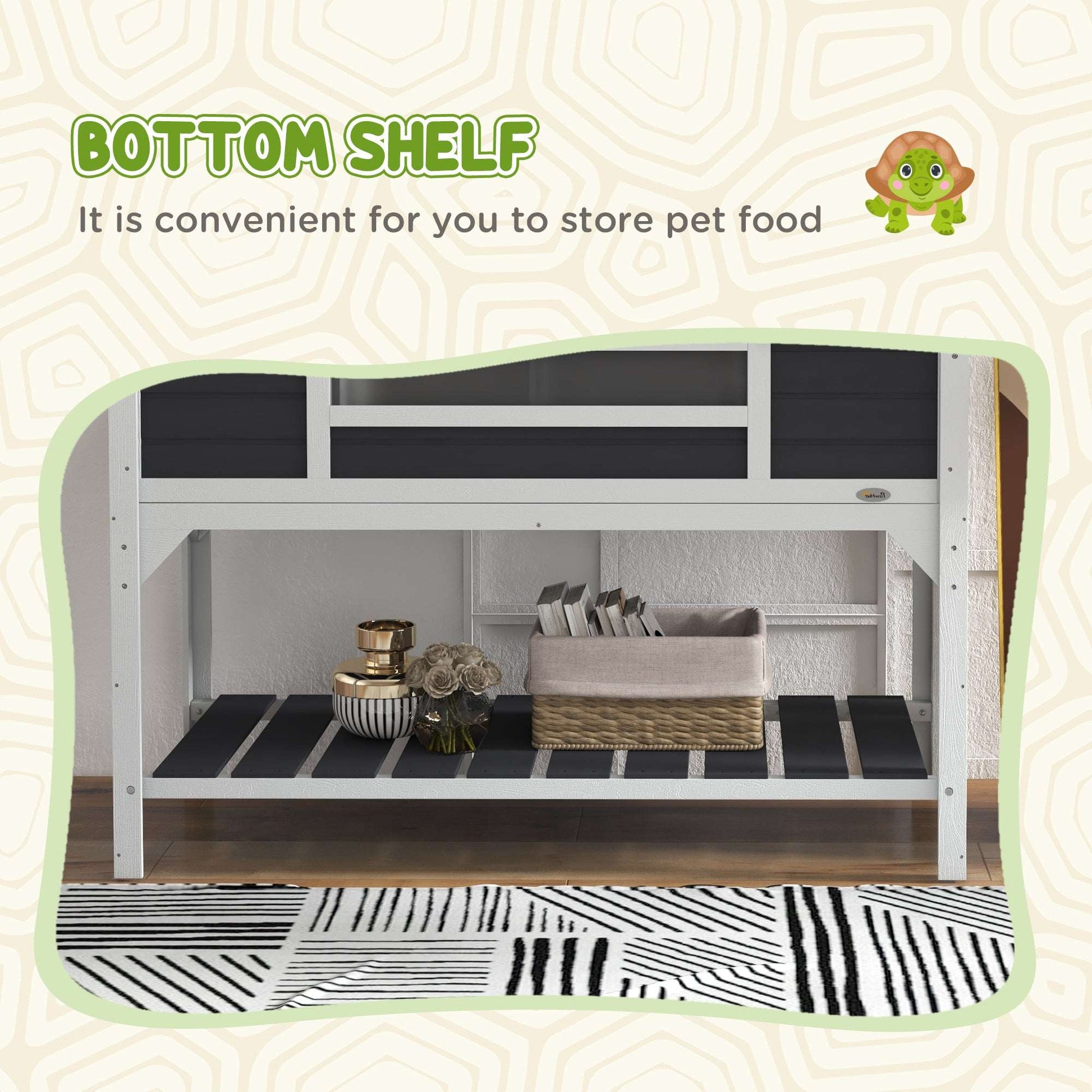  Lamp Holder storage tortoise Enclosure Tortoise House with Adjustable